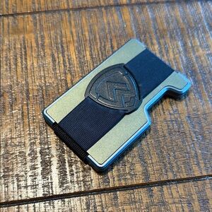 Axwell Metallic Card Holder with Black Band